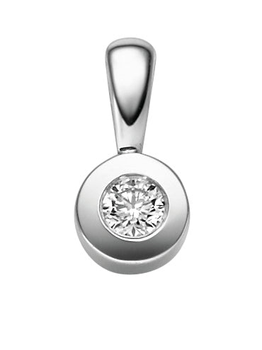 Anhänger Solitär Weissgold 585 mit Brillant