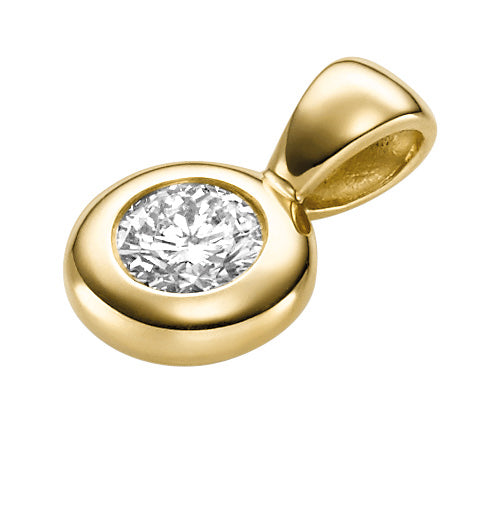 Anhänger Solitär Gold 585 mit Brillant