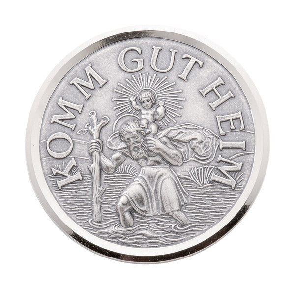 Komm gut heim Autoplakette aus Silber 925