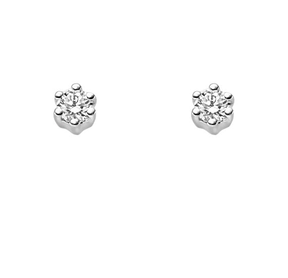 Ohrstecker aus Weissgold 585 mit Brillant 2,9mm