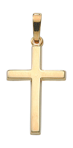 Klassischer Kreuzanhänger in Gold