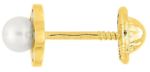 Baby Ohrstecker aus 750er Gold mit Schraubverschluss - Sicherheit und Eleganz für Babys und Kleinkinder