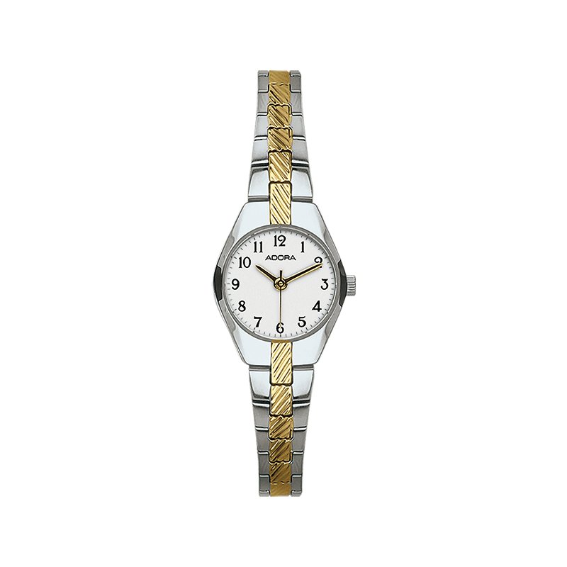 Adora Damenuhr Vintage Rückseite, Edelstahlgehäuse 19mm, 3 bar wasserdicht