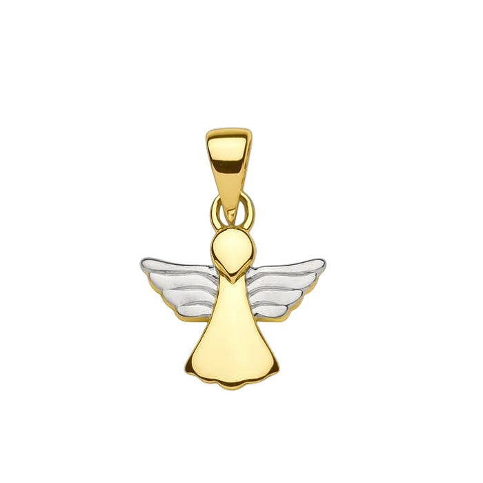 Kraftspender Engel Anhänger 333 Gold kraftvolles Design Glücksbringer