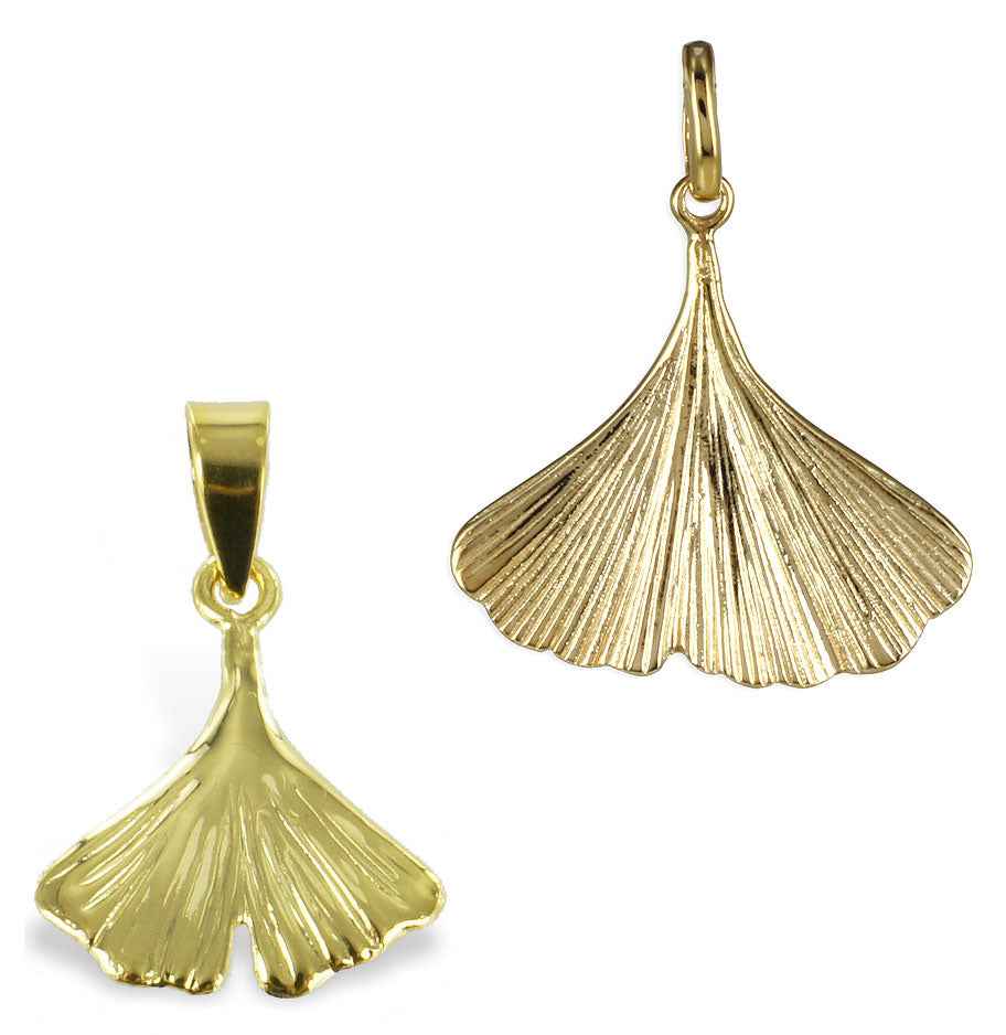 Ginkgoblatt Anhänger Gold 333 – Zeitloses Symbol für Lebenskraft (Kopie)