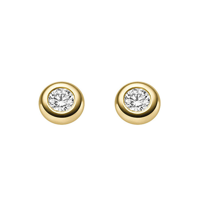 Diamant Ohrstecker Gold Zarge