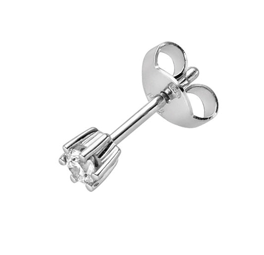 Ohrstecker aus Weissgold 585 mit Brillant 2,9mm