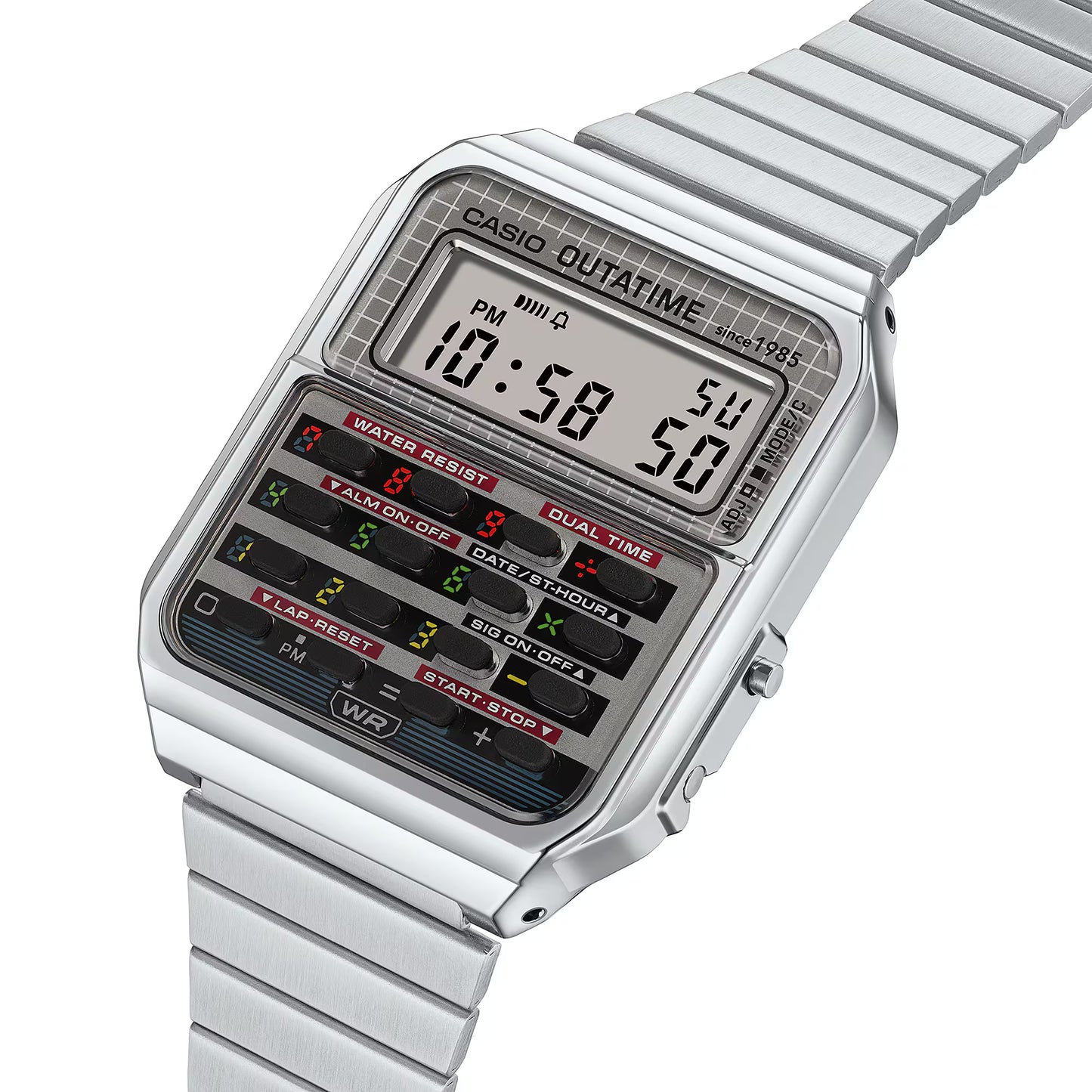 Casio Taschenrechneruhr DeLorean Design Detail