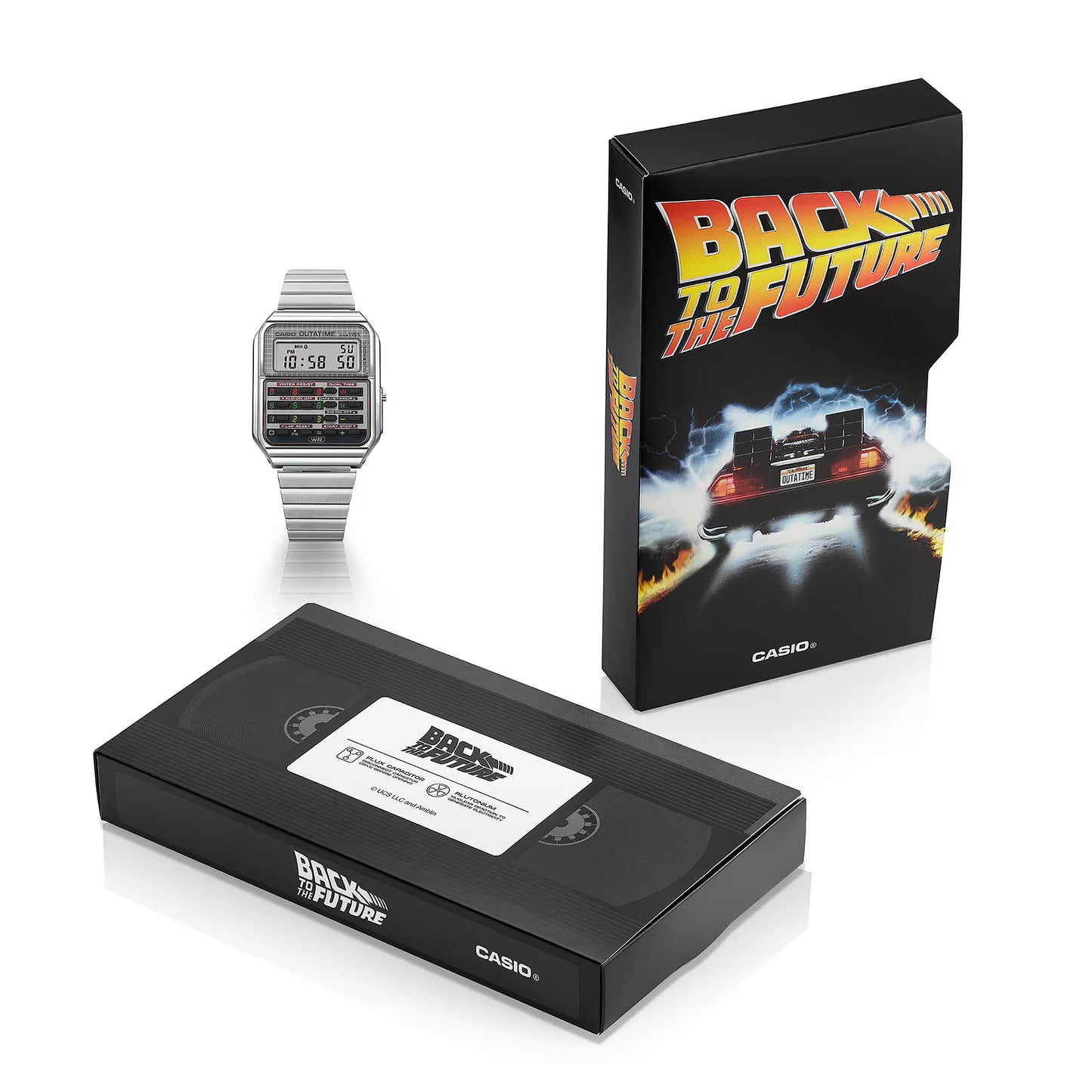 Back to the Future Uhr Bandschließe mit Logo Detail
