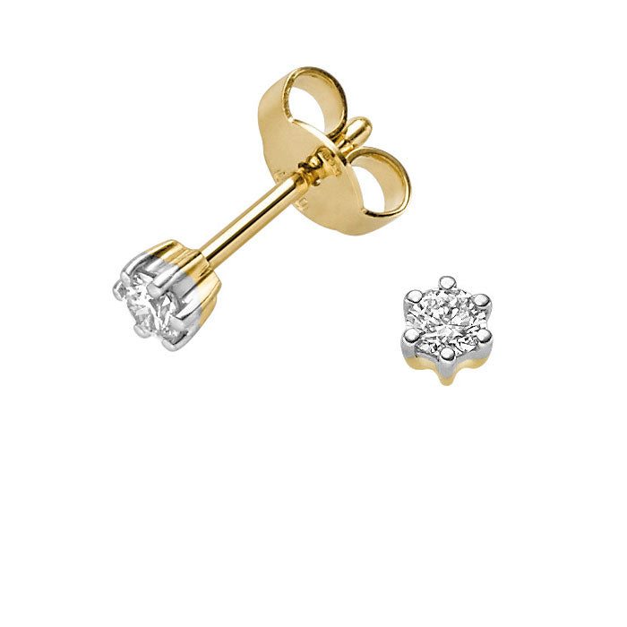 Diamant Ohrstecker aus Gold 585 mit 0,20 Karat Brillant