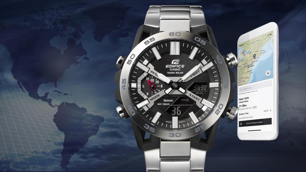 Casio Edifice ECB-2000 SOSPENSIONE Solar Bluetooth Motorsport Chronograph Carbon