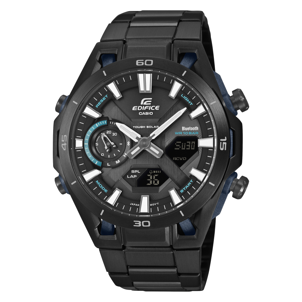 Casio Edifice ECB-2300 SOSPENSIONE Bluetooth Solar Chronograph Edelstahl Herrenuhr