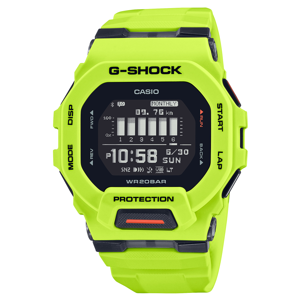 Casio G-Shock GBD-200 G-SQUAD Bluetooth Fitness-Uhr Schrittzähler Trainings-Timer