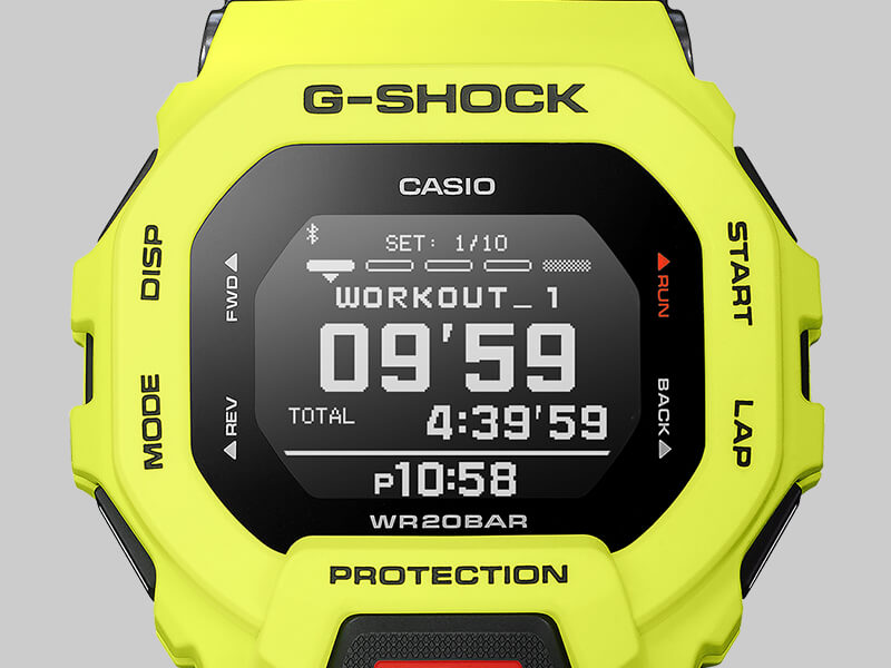Casio G-Shock GBD-200 G-SQUAD Bluetooth Fitness-Uhr Schrittzähler Trainings-Timer