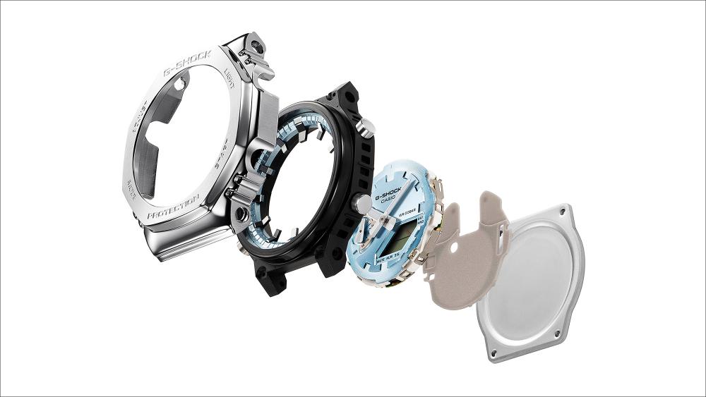 Casio G-Shock GM-2110D Metal Covered Analog-Digital Herrenuhr