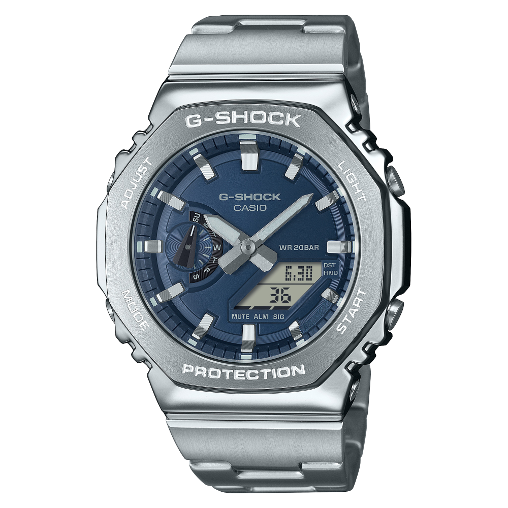 Casio G-Shock GM-2110D Metal Covered Analog-Digital Herrenuhr