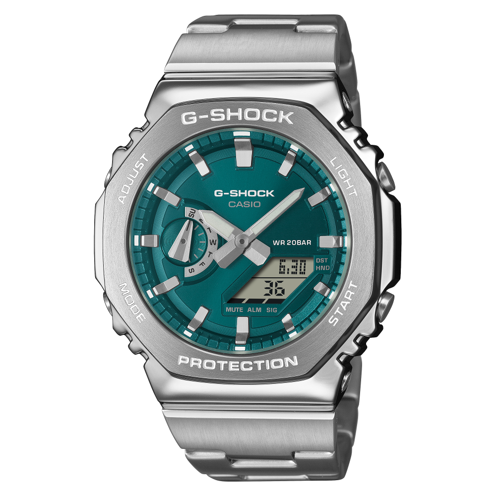 Casio G-Shock GM-2110D Metal Covered Analog-Digital Herrenuhr