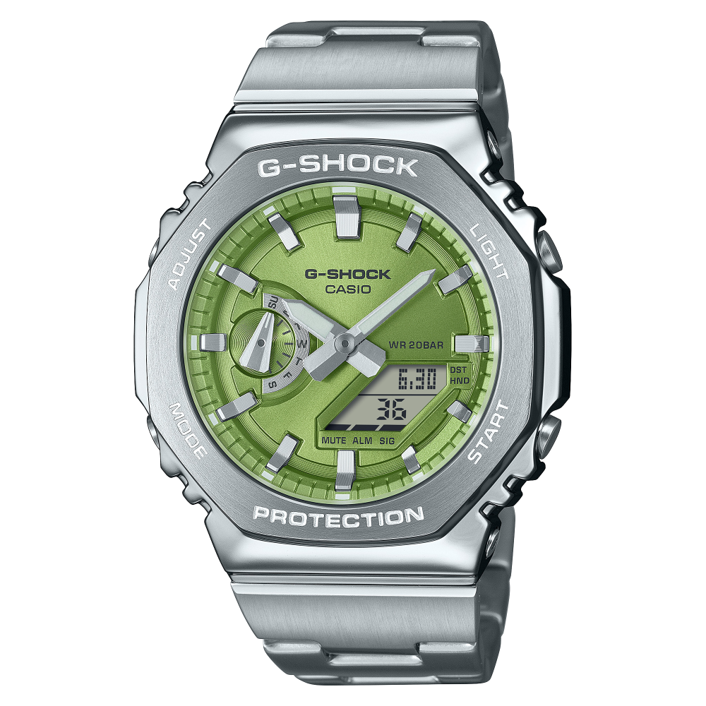 Casio G-Shock GM-2110D Metal Covered Analog-Digital Herrenuhr