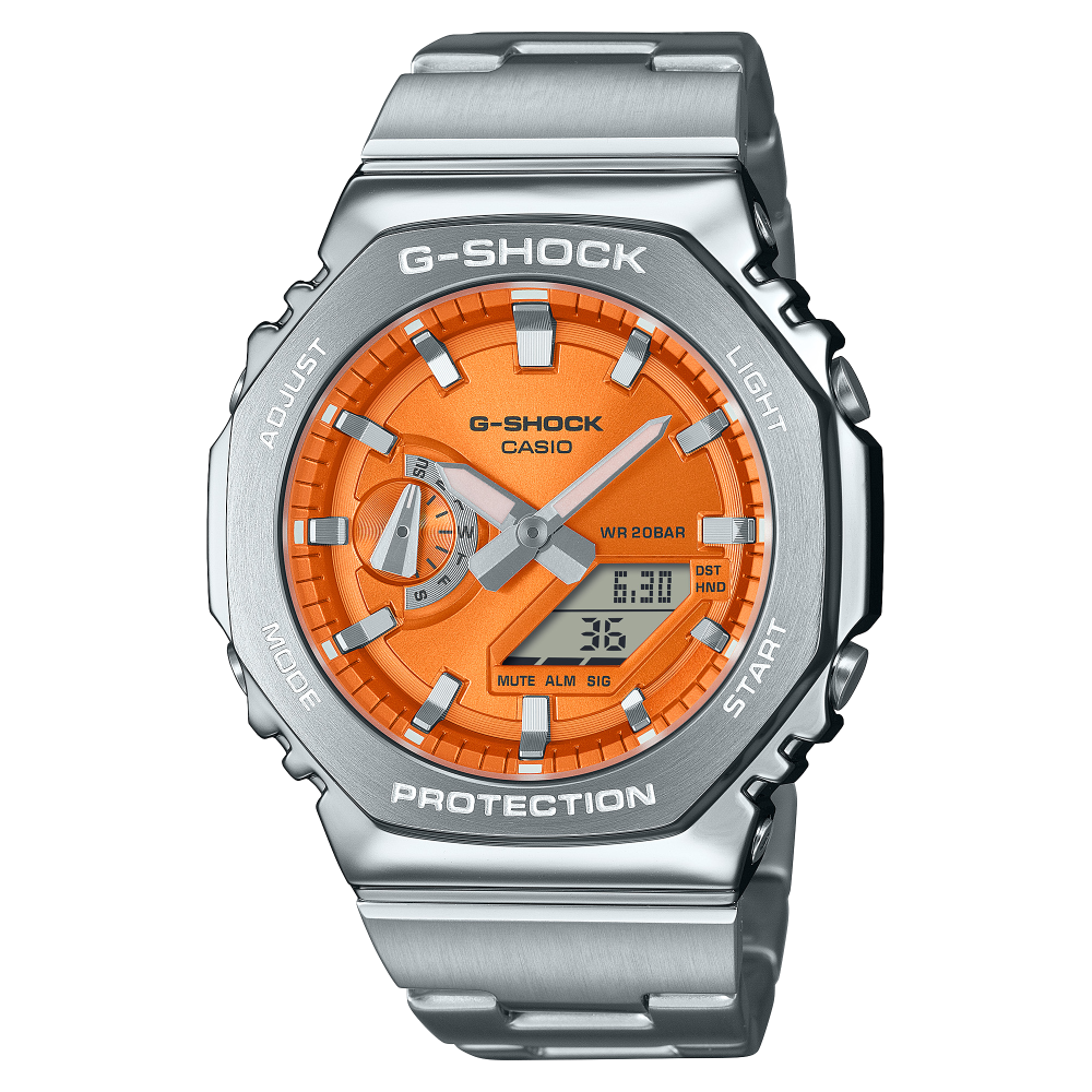Casio G-Shock GM-2110D Metal Covered Analog-Digital Herrenuhr