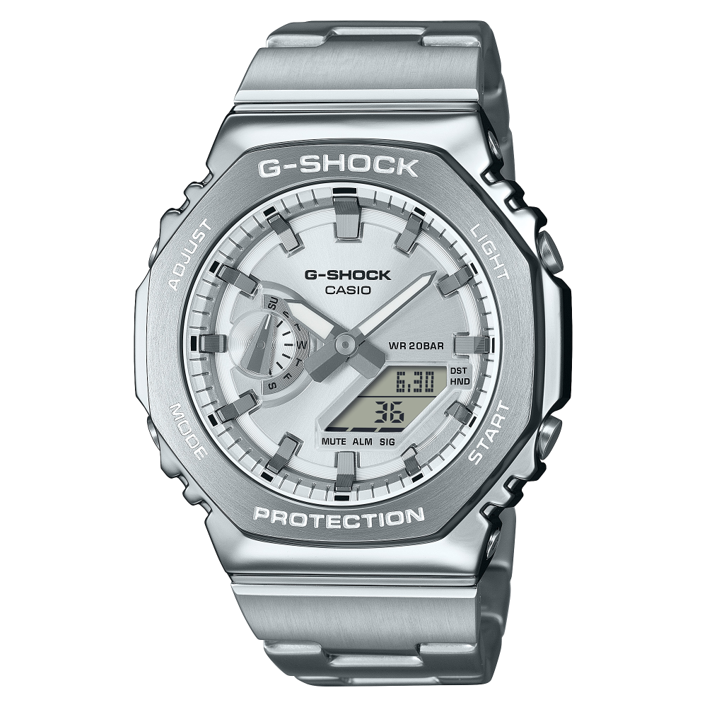 Casio G-Shock GM-2110D Metal Covered Analog-Digital Herrenuhr