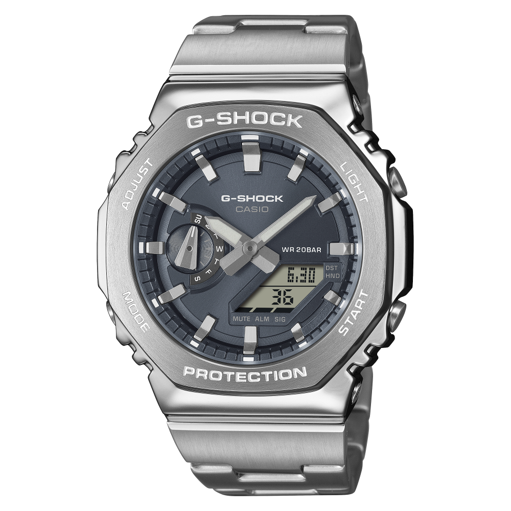 Casio G-Shock GM-2110D Metal Covered Analog-Digital Herrenuhr