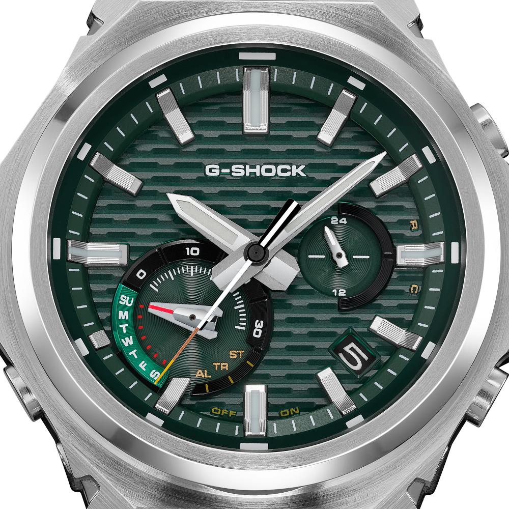 Casio G-Shock Serie GST-B1000D Solar Bluetooth Edelstahl Analog Herrenuhr Carbon Core