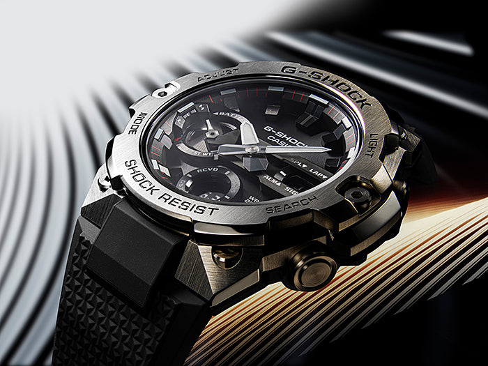 Casio G-Shock Serie GST-B400 G-STEEL Solar Bluetooth Digital-Analog All Black Herrenuhr
