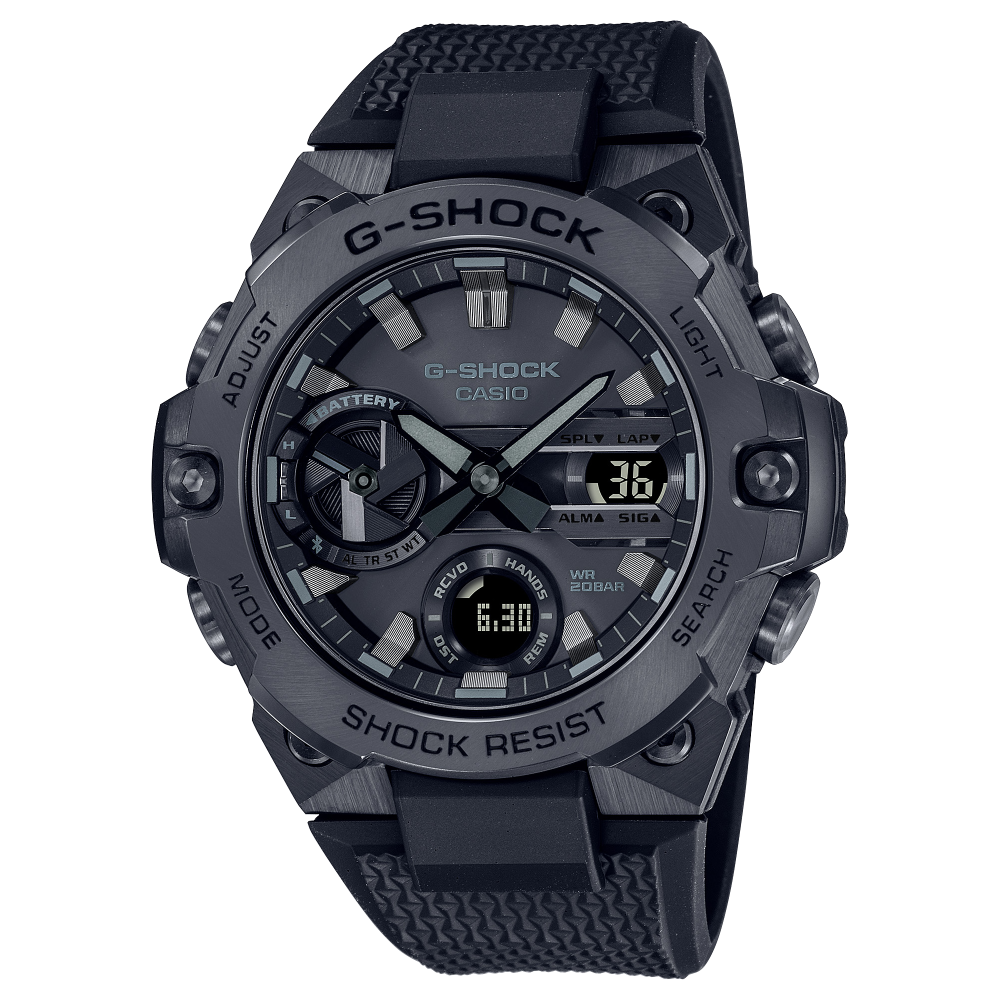 Casio G-Shock Serie GST-B400 G-STEEL Solar Bluetooth Digital-Analog All Black Herrenuhr