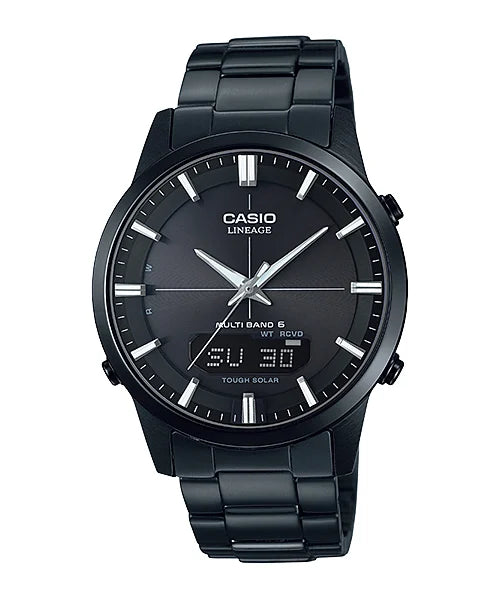 Casio Titan Edelstahl Funkuhr Serie LCW-M170 Funk-Solar Herren Armbanduhr