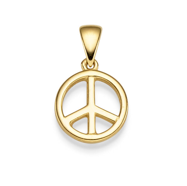 Peace Anhänger in Gold 585