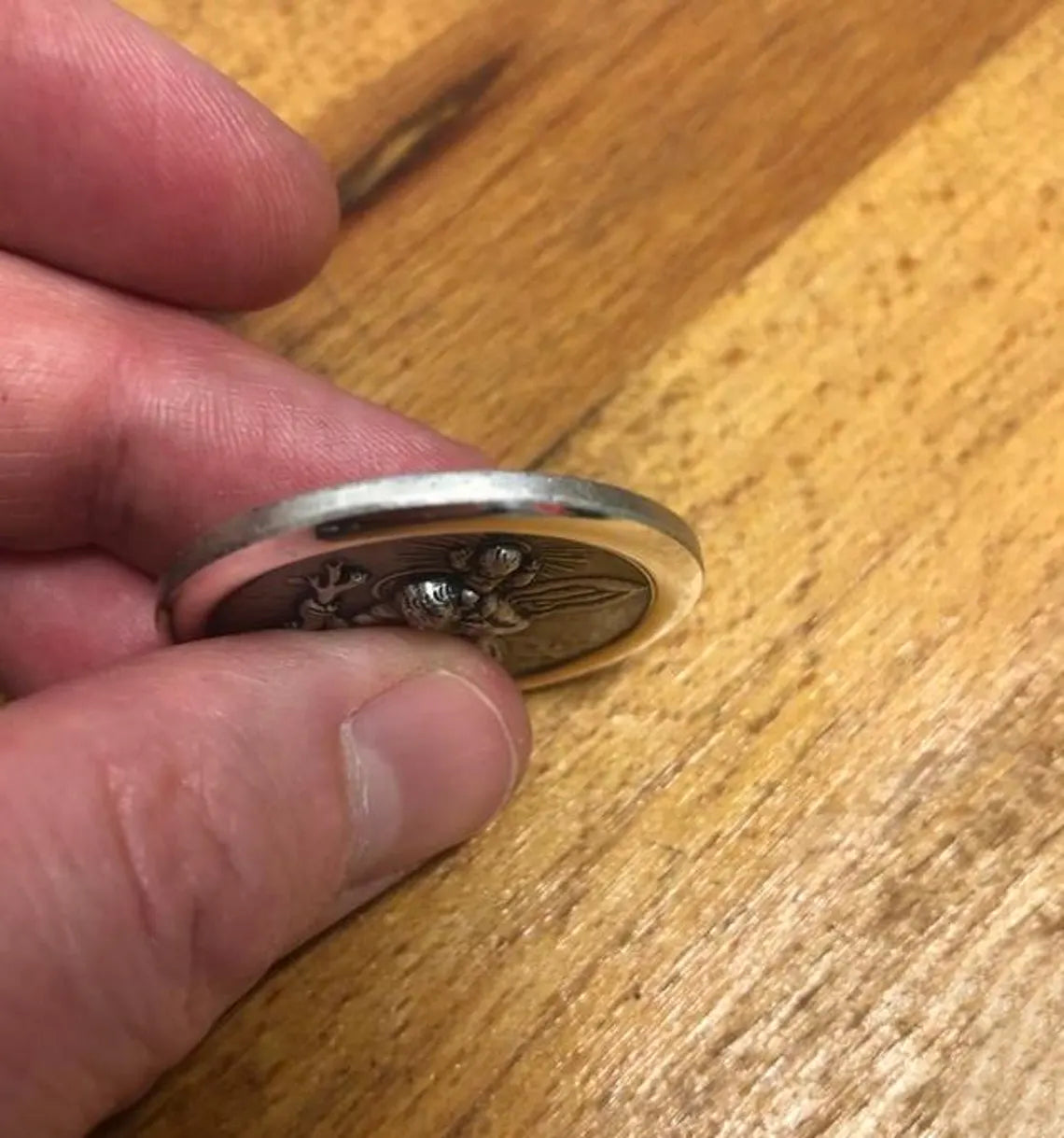Christophorus Autoplakette aus Silber 925