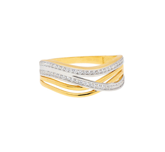 Damenring Verlobungsring in Gold 333 mit Diamanten