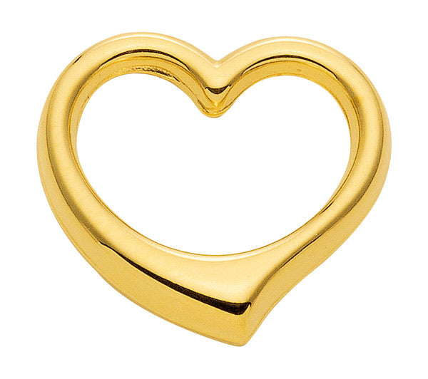 Swingheart Herz Kettenanhänger Gold 333/585 – Gleiter ohne Öse
