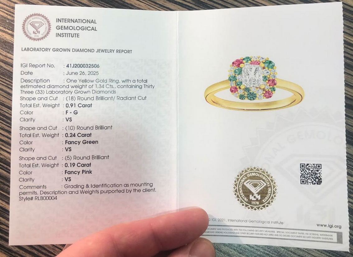 IGI Diamant Zertifikat