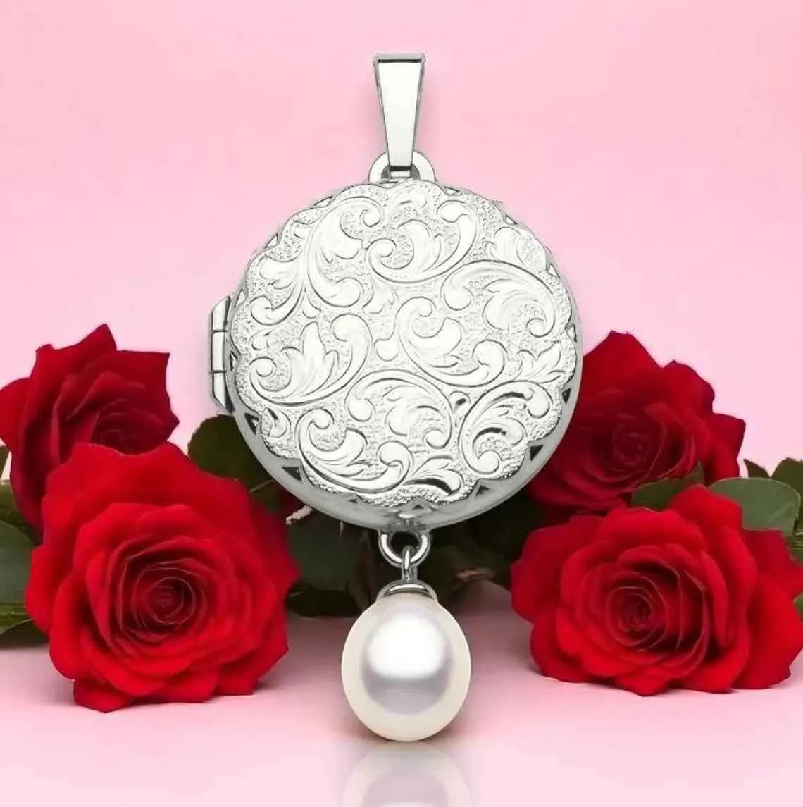 Herz-Medaillon aus 925 Sterling Silber (Kopie)