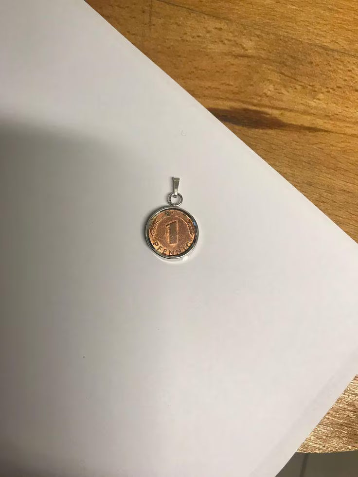 Silber 925 Münzfassung Krappenfassung glatter Rand Seitenansicht