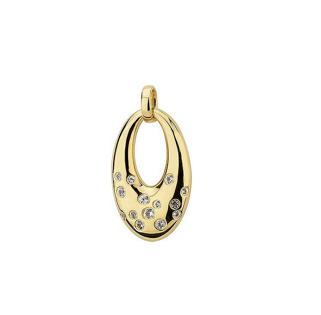 Saphir Anhänger 585 Gold – Sternenhimmel in organischer Form