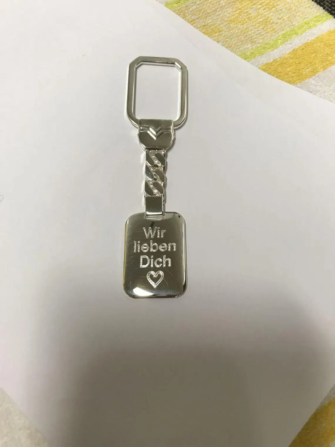 Heiliger Christophorus Auto Anhänger Silber 925 Schlüsselanhänger mit Gravur Schutzamulett Autofahrer Personalisierter Glücksbringer