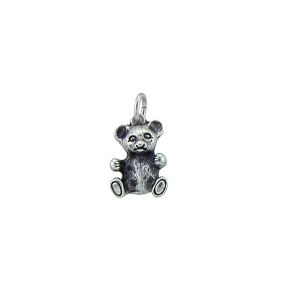 Teddy Anhänger 925 Silber & Gold – Niedlicher Bär Kettenanhänger