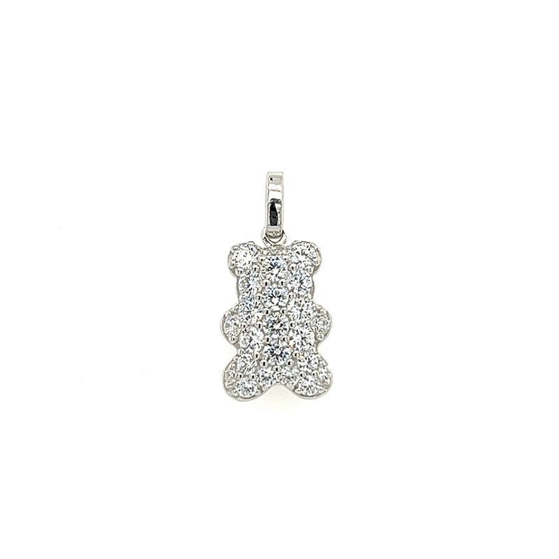Teddy Anhänger 925 Silber & Gold – Niedlicher Bär Kettenanhänger