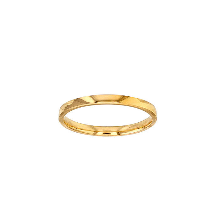 Universal Goldring Herren Ring minimalistischer Trauring Damen Ehering Vorsteckring in Gold 333 585
