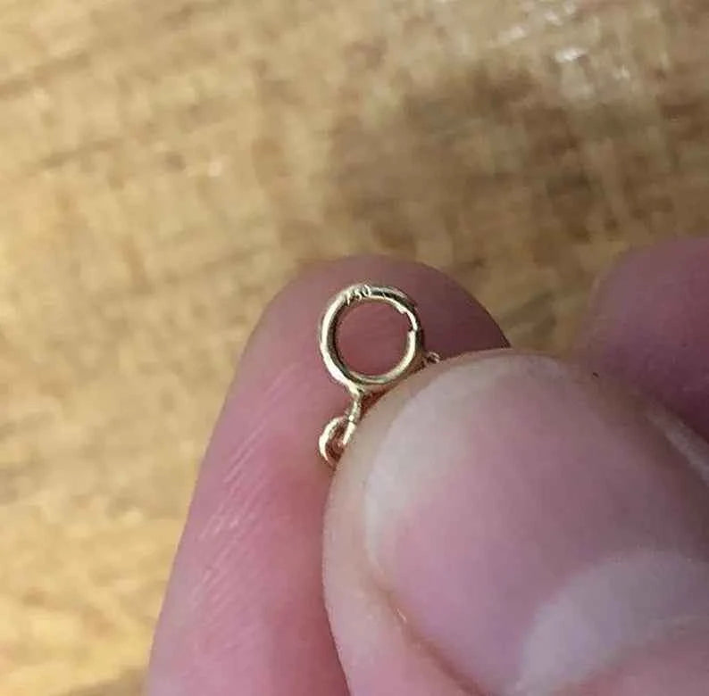 750 Gold Halskette Schwebender Diamant – Unsichtbarer Nylonfaden